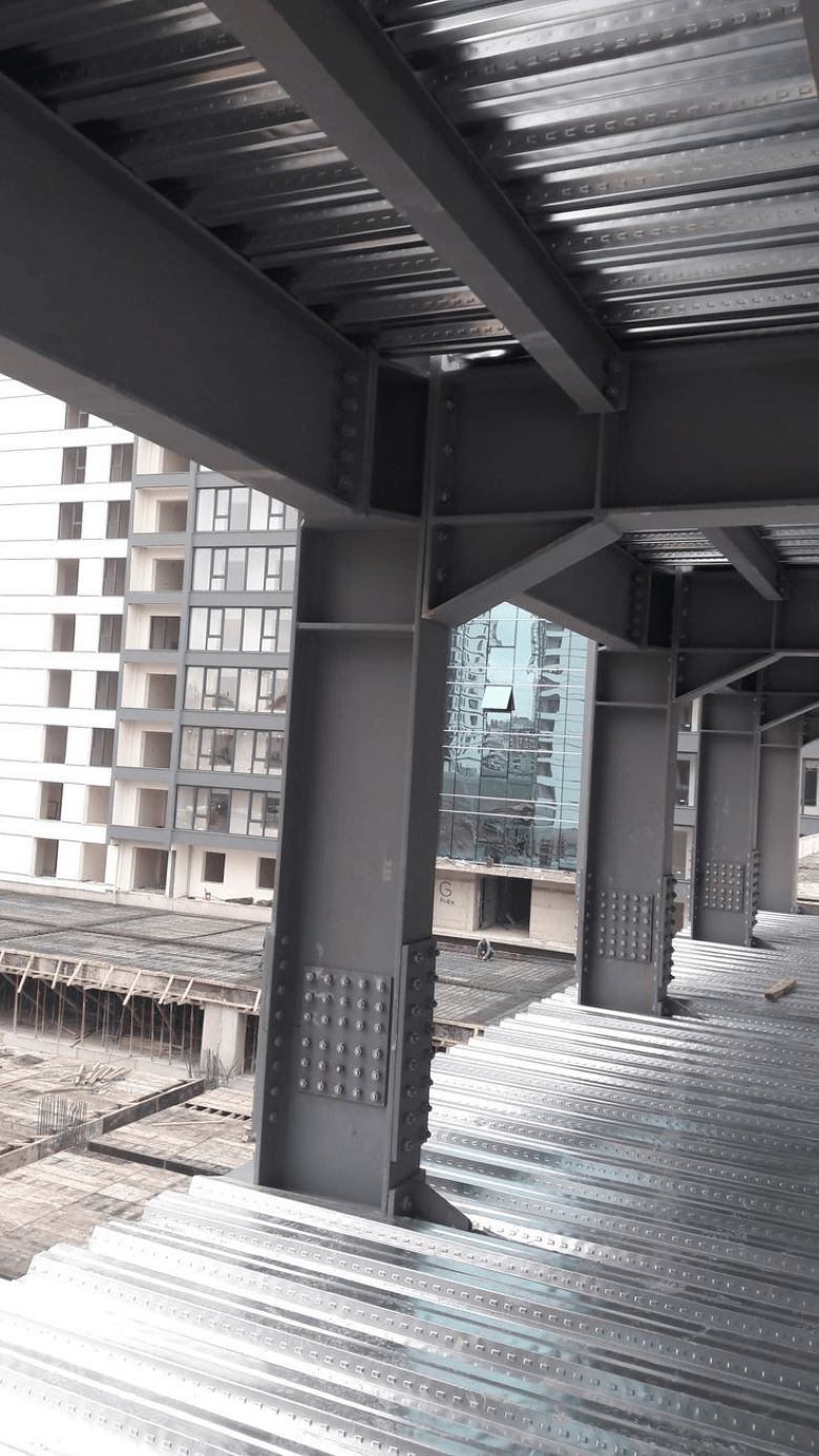H Column, H Beam, Rafter, Diff_ Sizes, Stiffened Bolt End Plates, Tie Beam, H Section