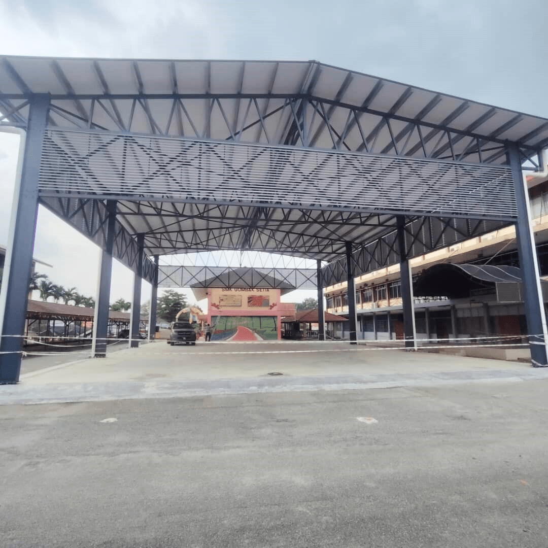 Steel construction company in Malaysia performing steel structure installation